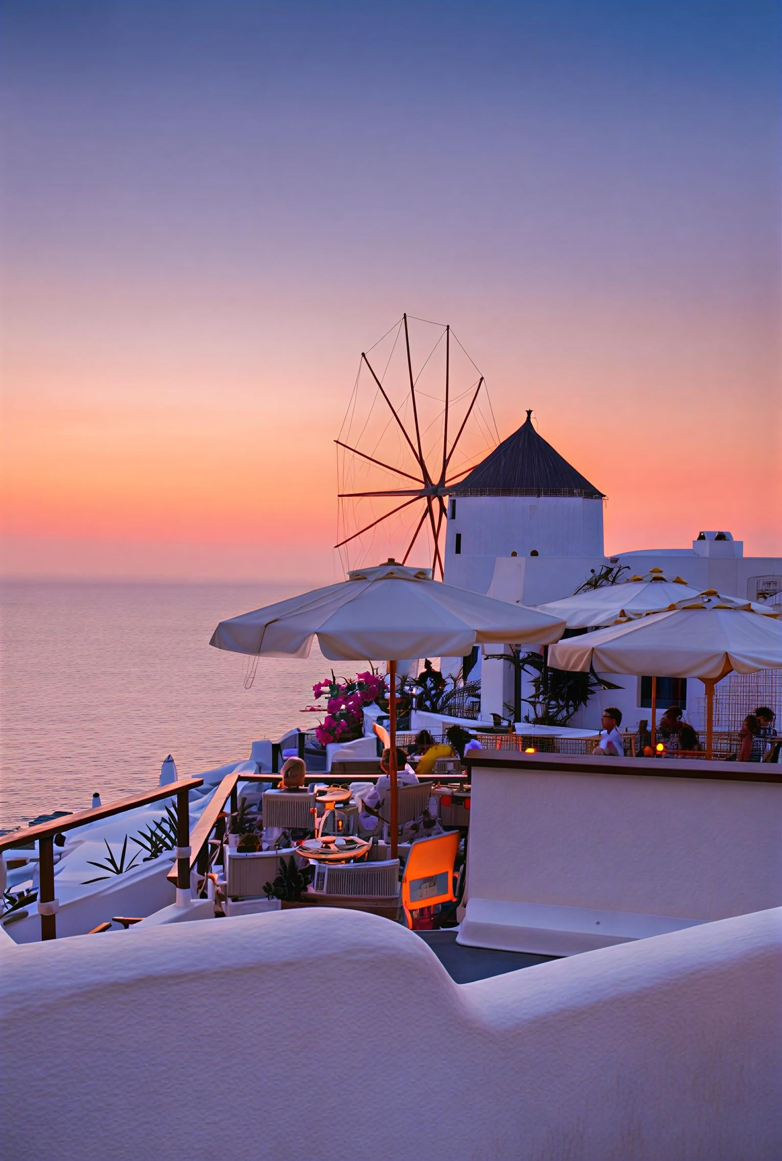 Oia Windmill Sunset