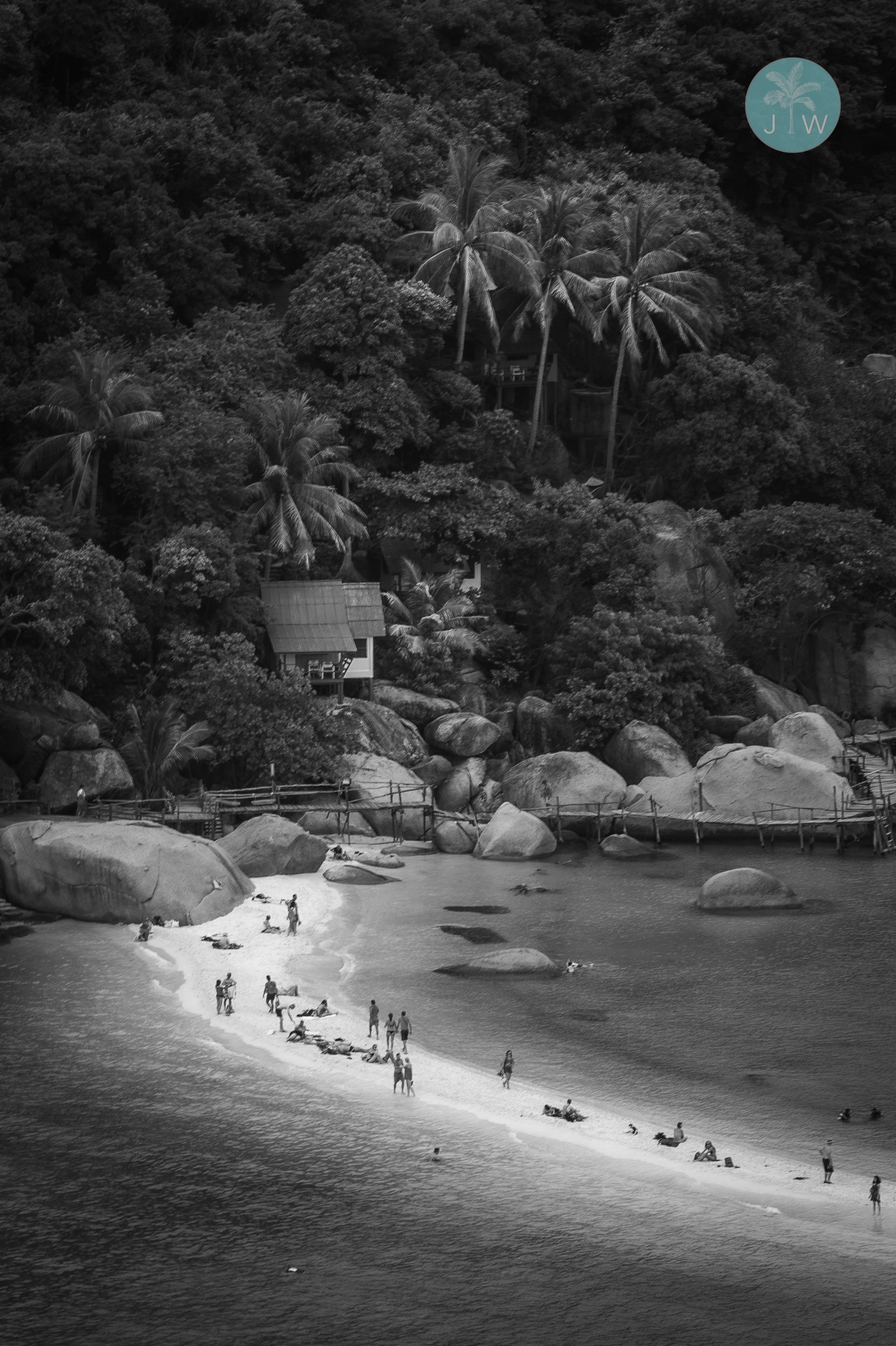 Koh Tao Sandspit B&W