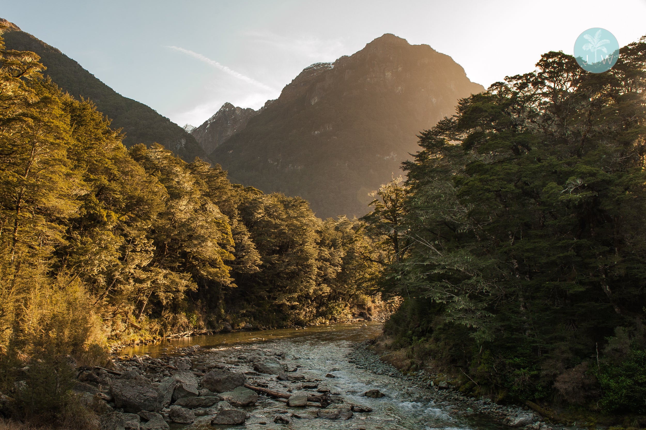 Routeburn Stream Sunset