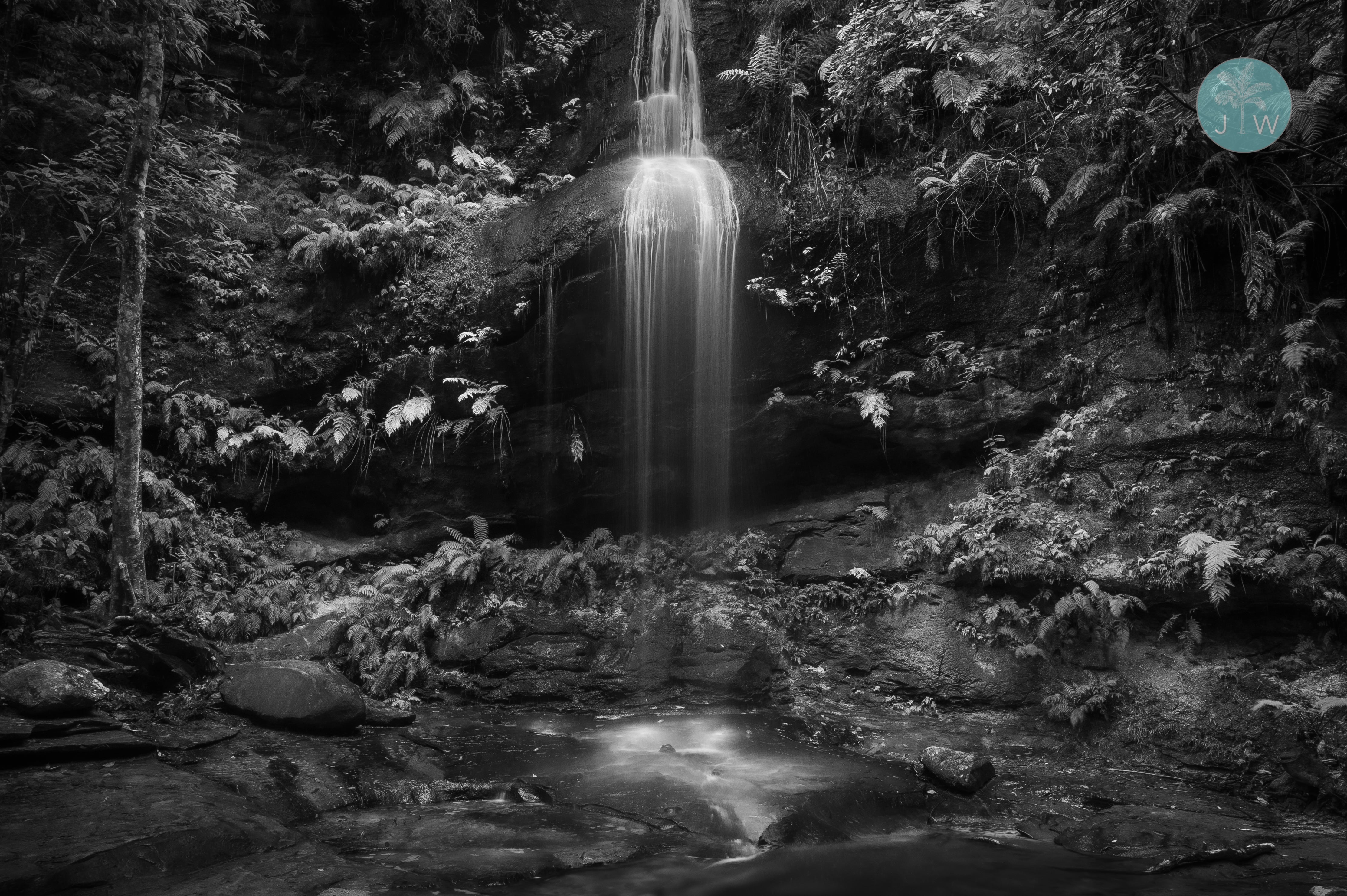Adelina Falls B&W
