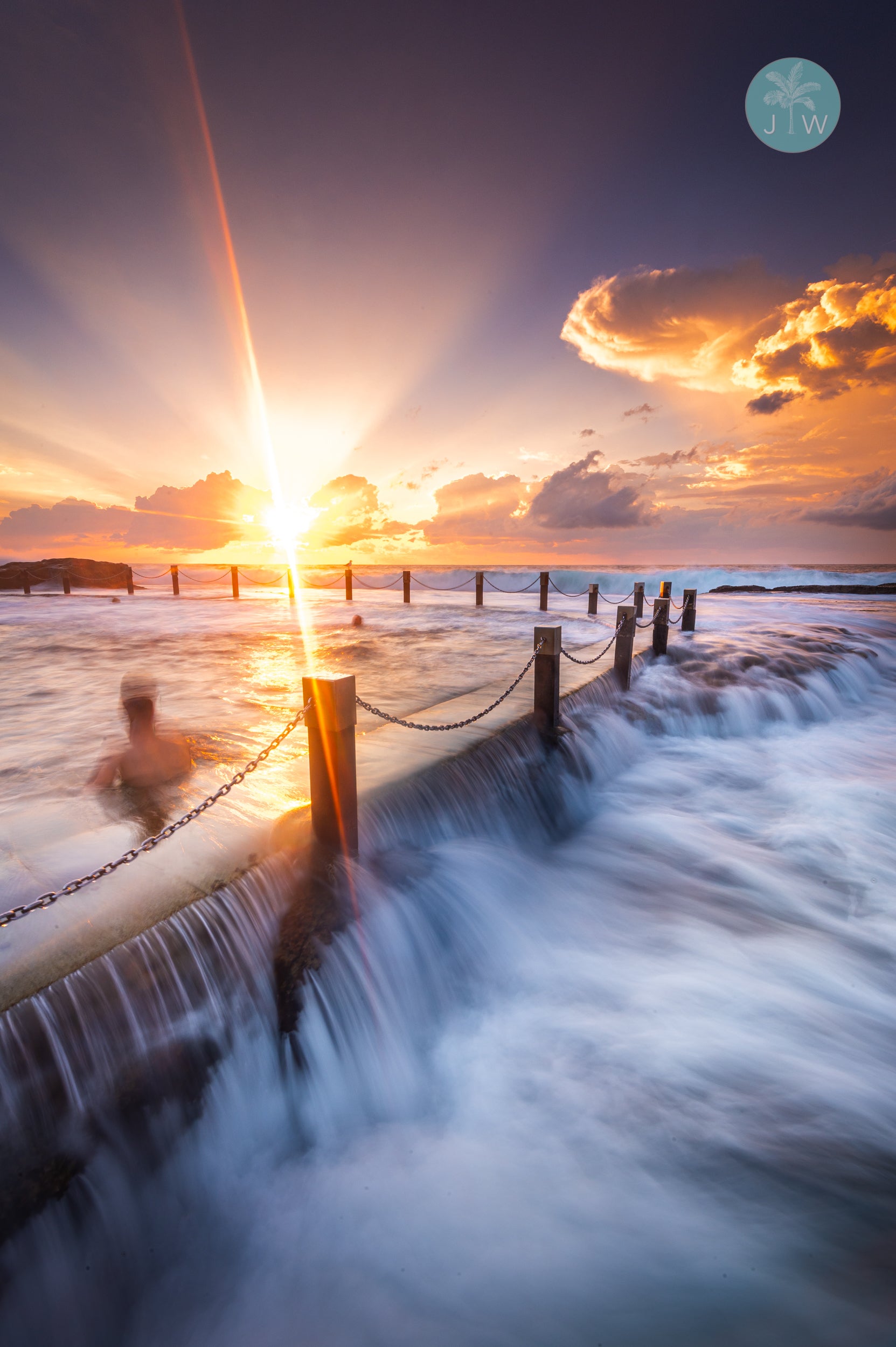 Mahon Pool Sunburst