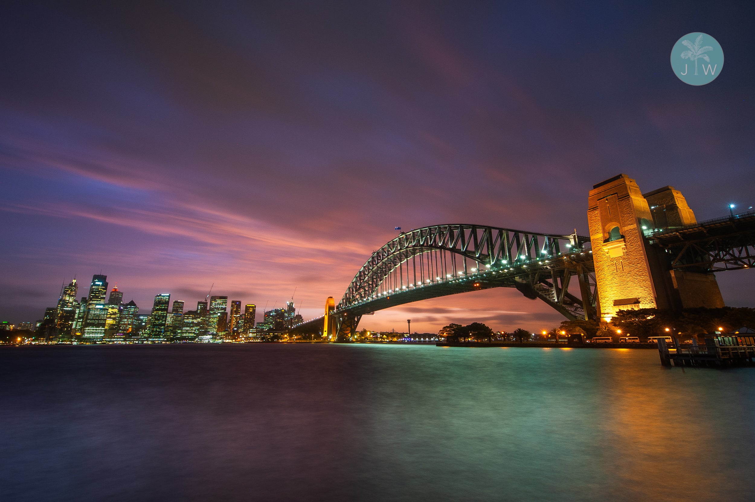 Harbour Bridge Sunset Pastels