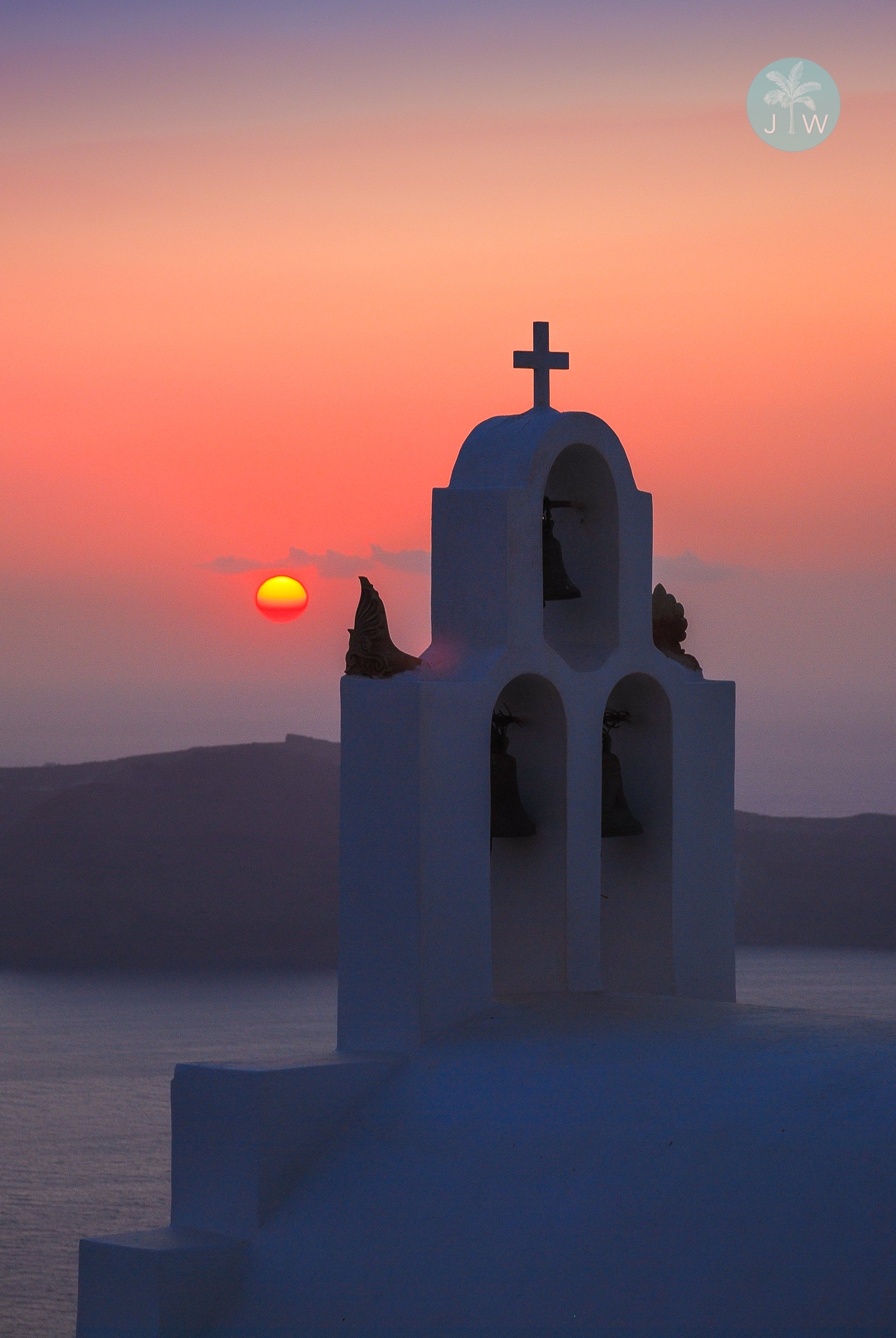 Oia Sunset Vertical